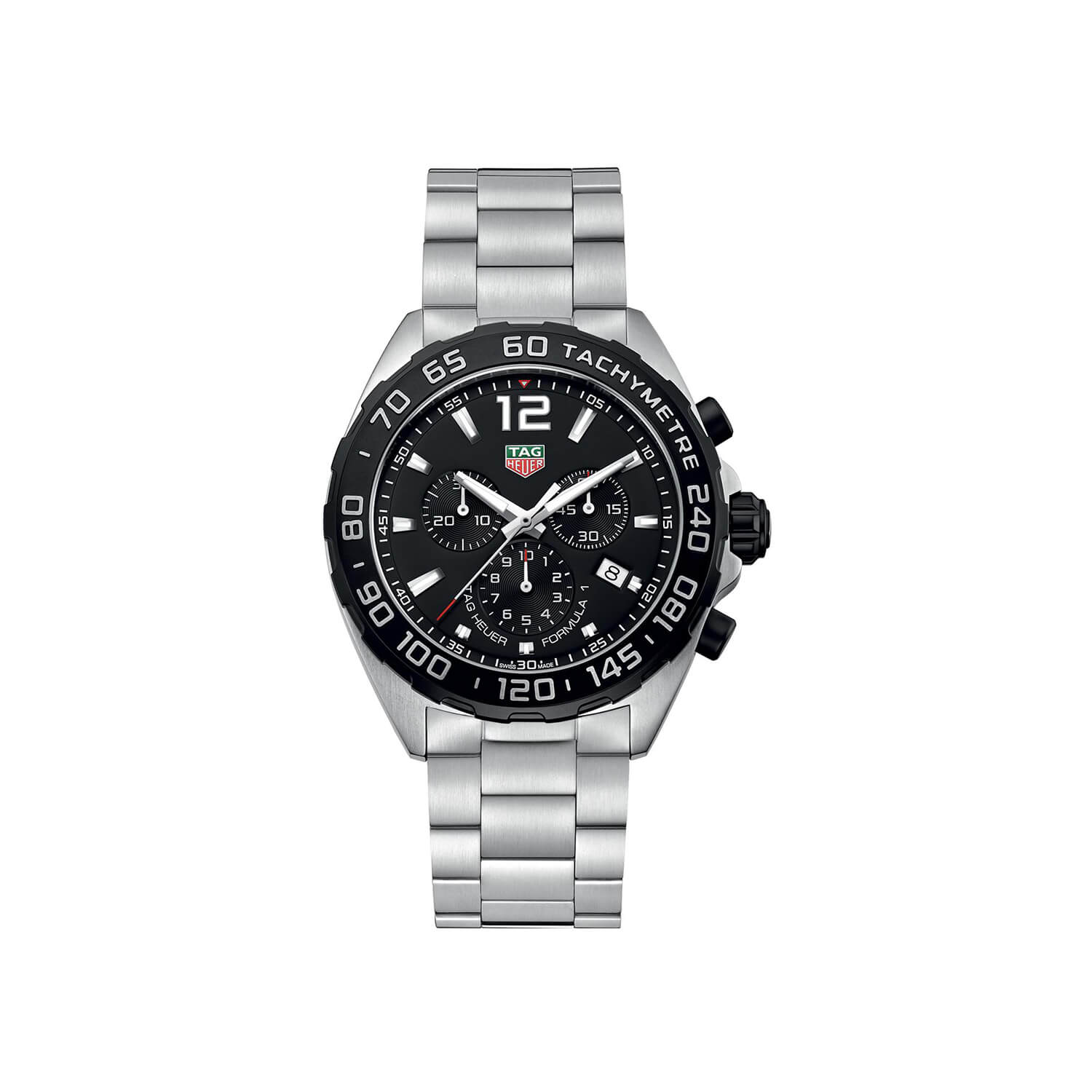 Montre TAG Heuer Formula 1 Chronograph Quartz 43mm cadran Noir bracelet Acier CAZ1010.BA0842