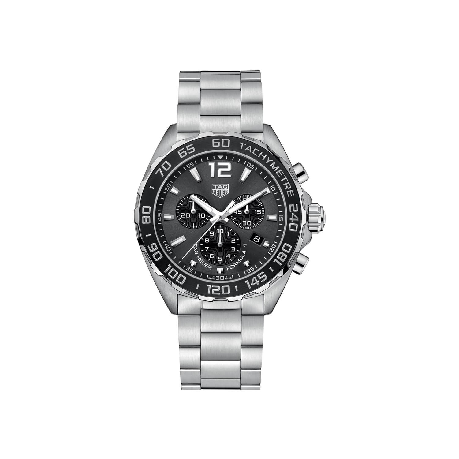 Montre TAG Heuer Formula 1 Chronograph Quartz 43mm cadran Gris bracelet Acier CAZ1011.BA0842