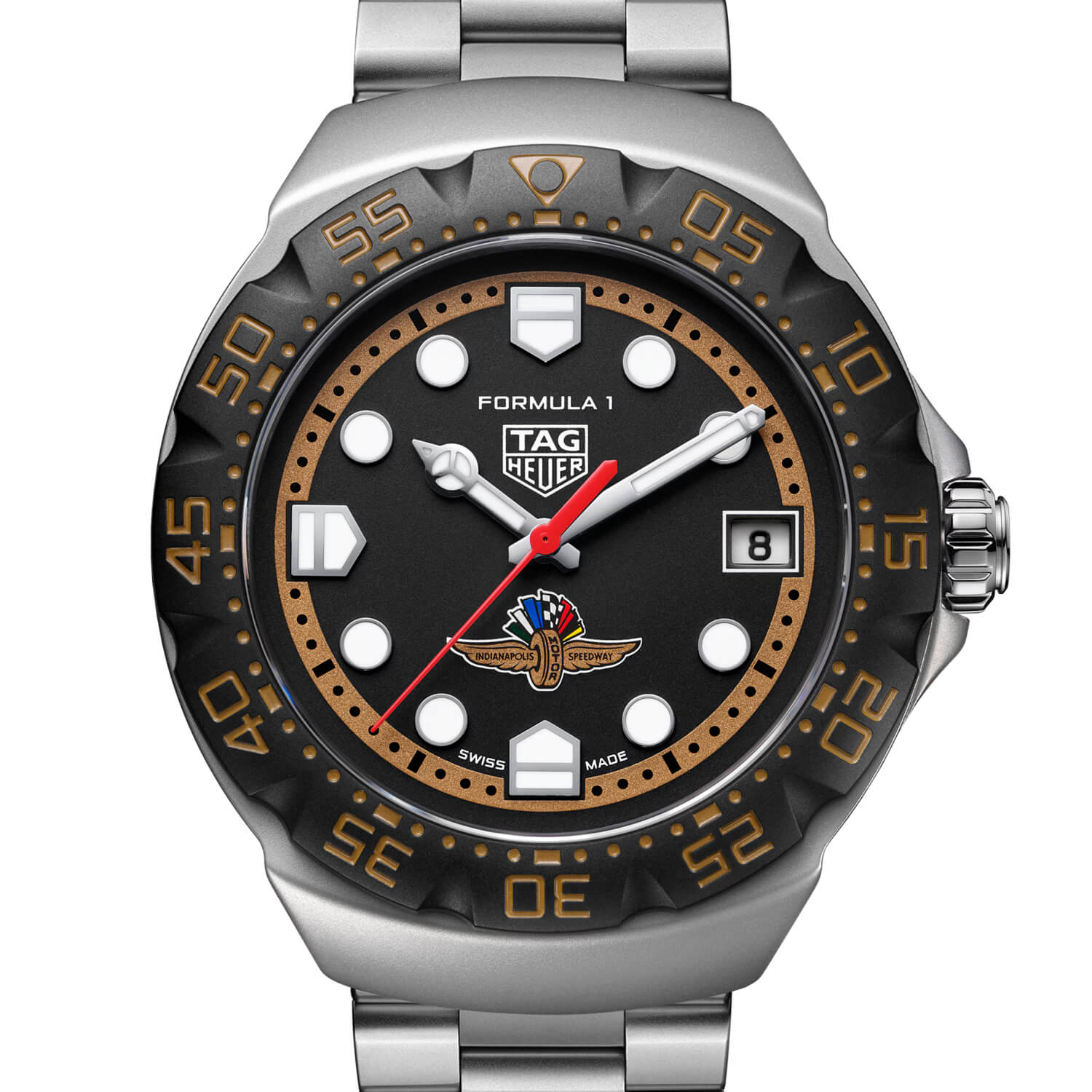 Montre TAG Heuer Formula 1 Solargraph x Indy 500 Édition Limitée cadran Noir bracelet Caoutchouc WBY111G.BA0042