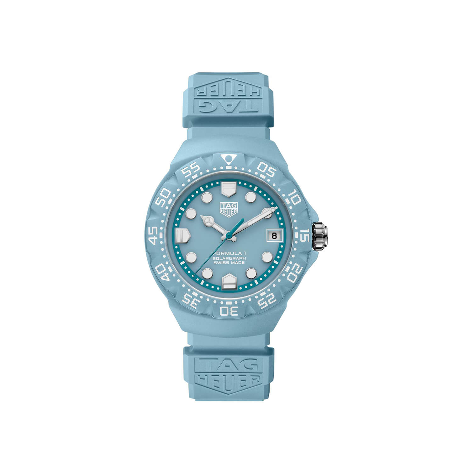 Montre TAG Heuer Formula 1 Solargraph 38mm Édition Limitée cadran Bleu bracelet Caoutchouc WBY1163.FT8113