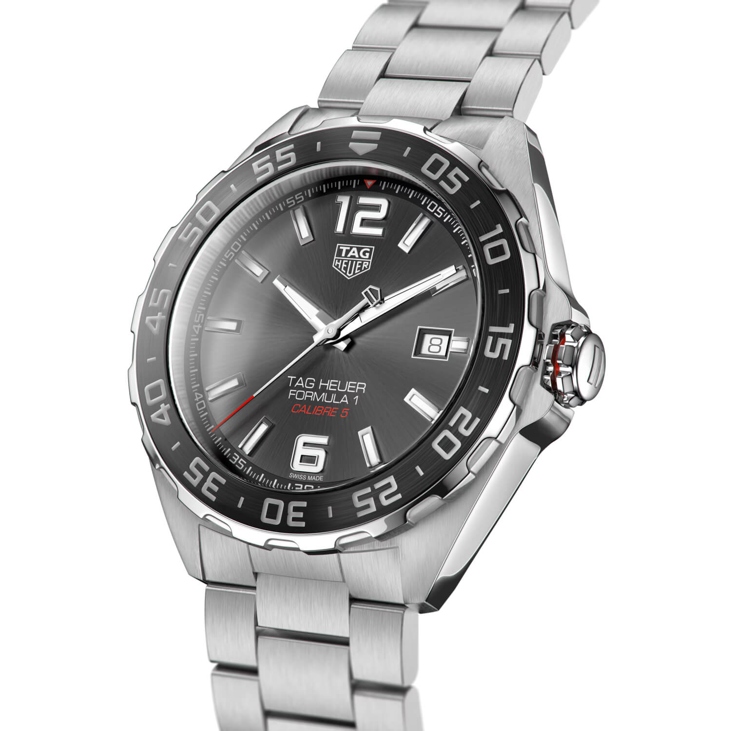 Montre TAG Heuer Formula 1 Automatic 43mm cadran Gris bracelet Acier WAZ2011.BA0842