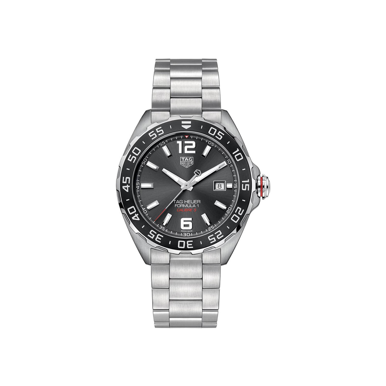 Montre TAG Heuer Formula 1 Automatic 43mm cadran Gris bracelet Acier WAZ2011.BA0842