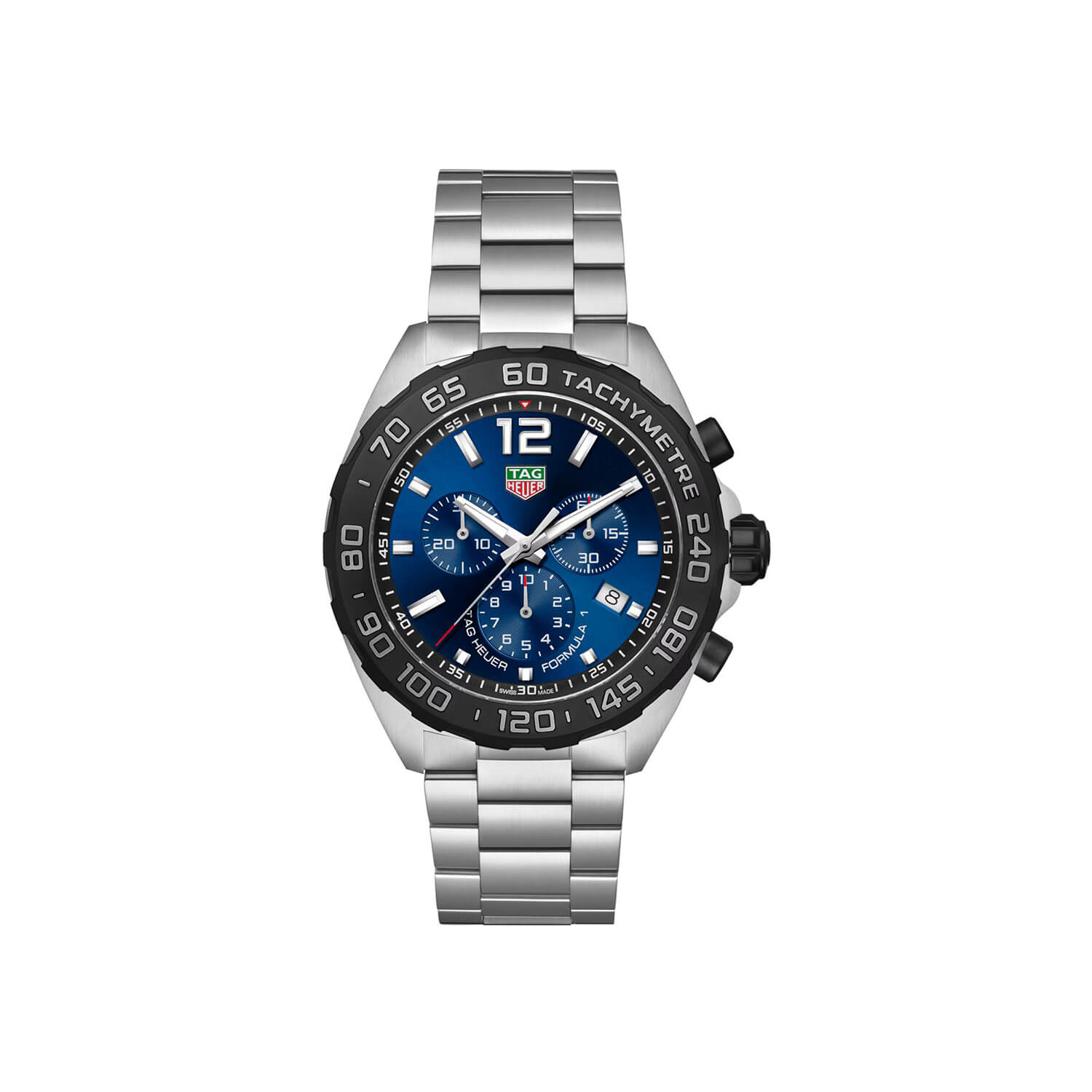 Montre TAG Heuer Formula 1 Chronograph Quartz 43mm cadran Bleu bracelet Acier CAZ101AV.BA0842