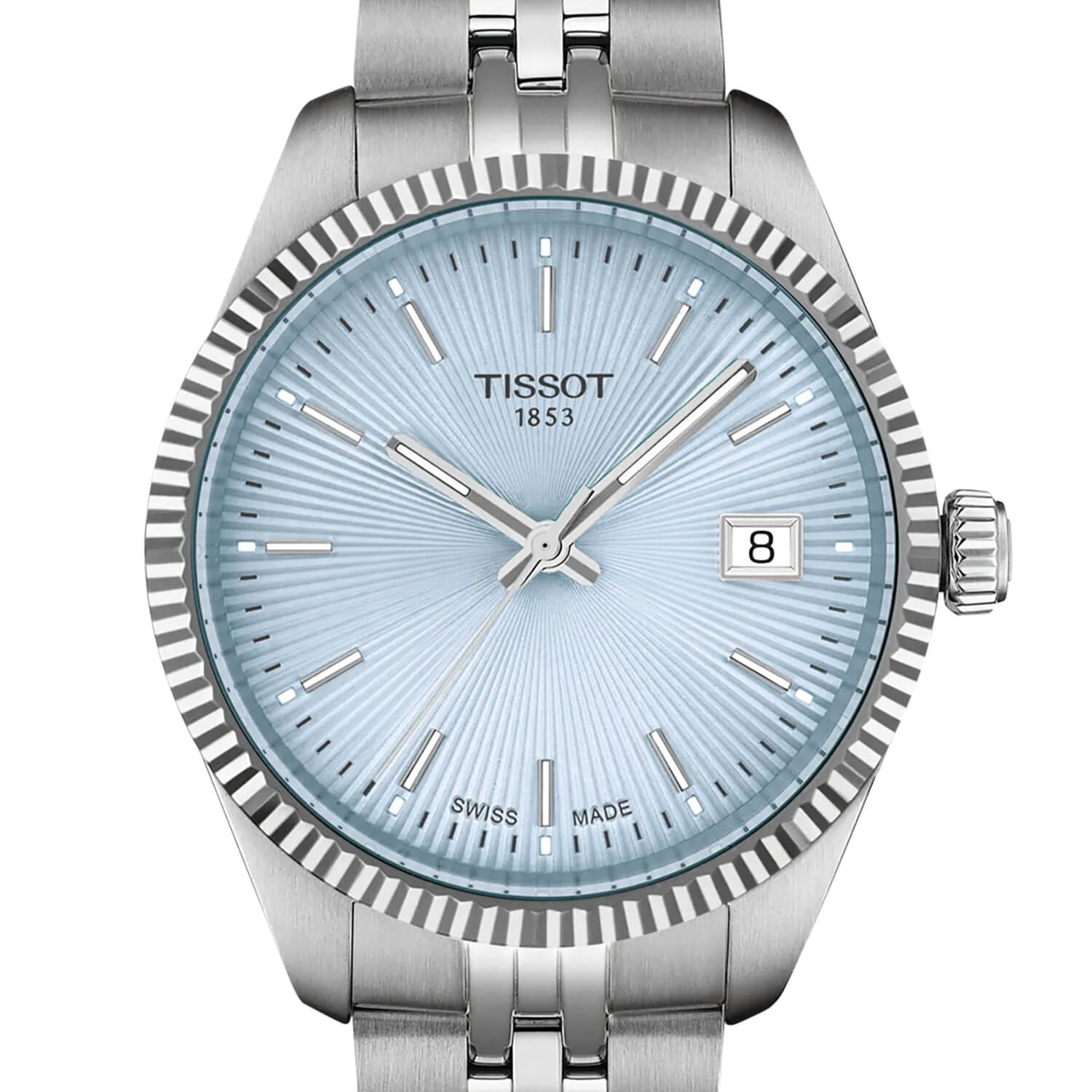 Montre Tissot Ballade Quartz 34mm cadran Bleu bracelet Acier T156.210.11.351.00