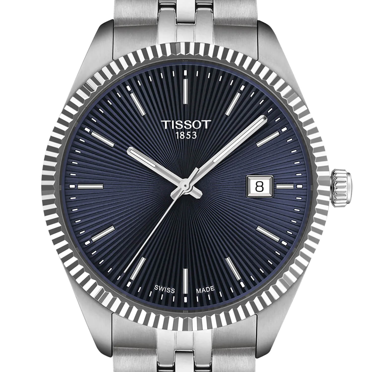 Montre Tissot Ballade Quartz 40mm cadran Bleu nuit/Bleu bracelet Acier T156.410.11.041.00