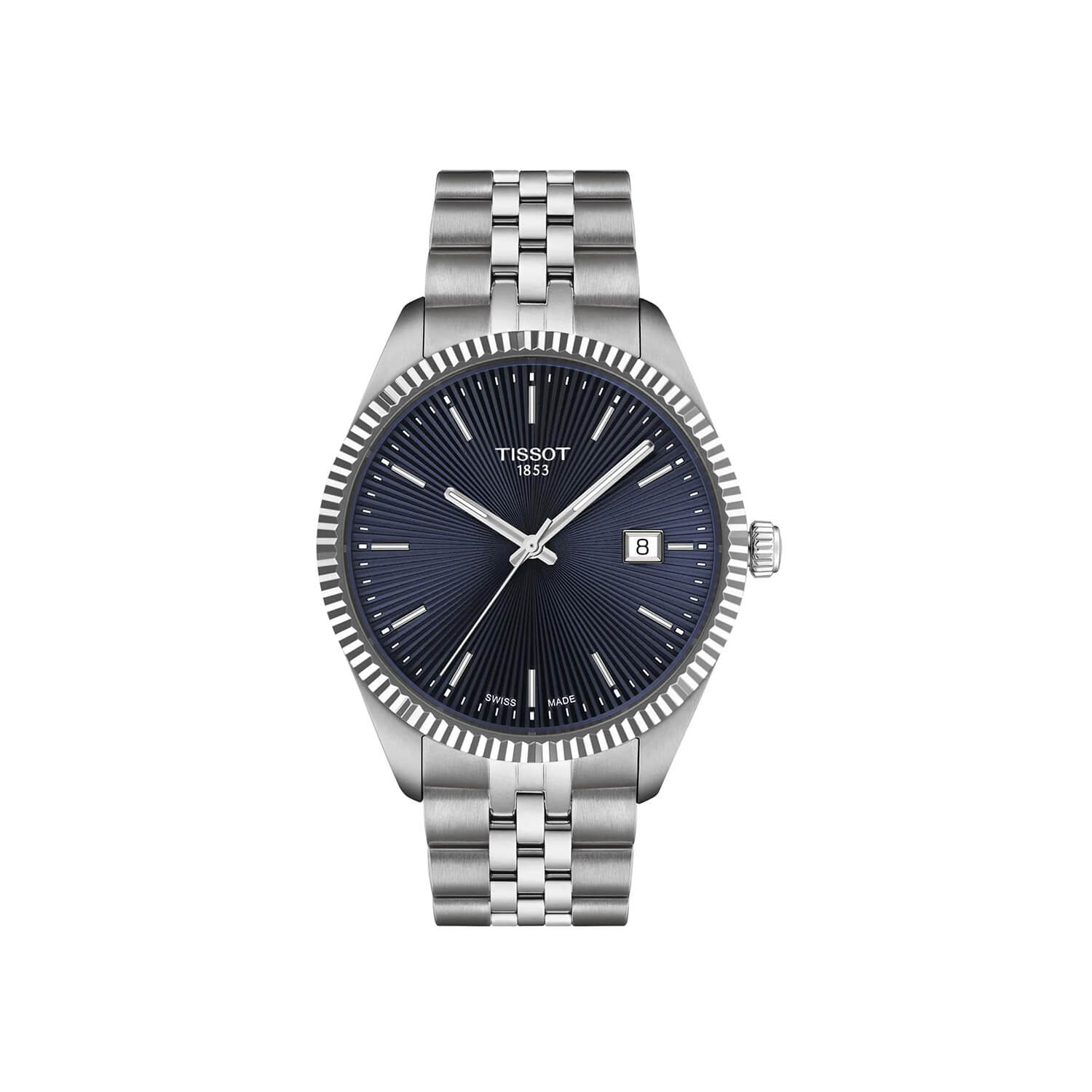 Montre Tissot Ballade Quartz 40mm cadran Bleu nuit/Bleu bracelet Acier T156.410.11.041.00
