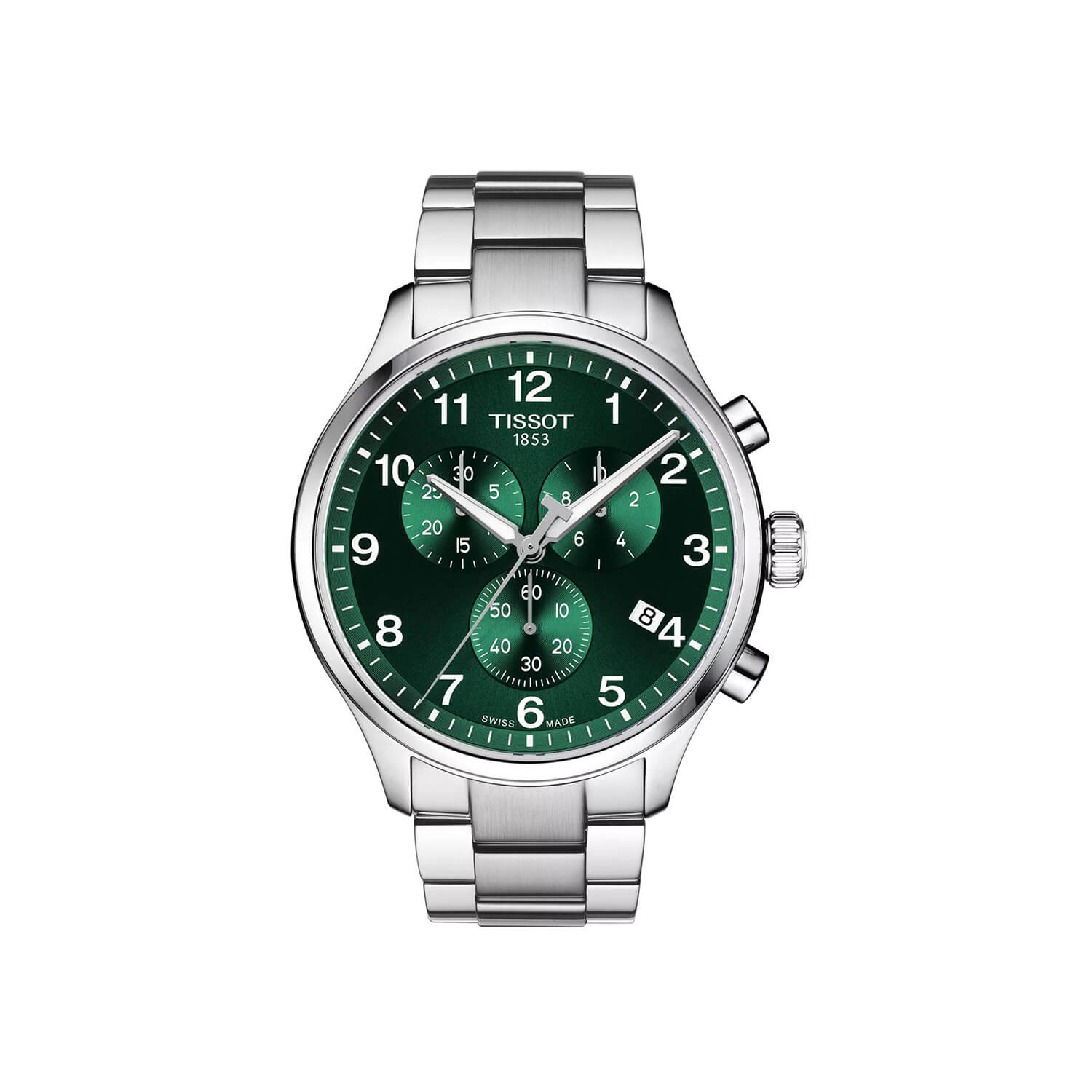 Montre Tissot Chrono XL Classic cadran Vert/Noir bracelet Acier T116.617.11.092.00