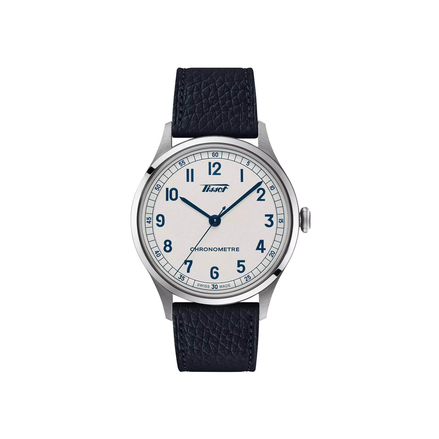 Montre Tissot Heritage 1938 Automatic COSC cadran Argent bracelet Acier/Cuir T142.464.16.032.00