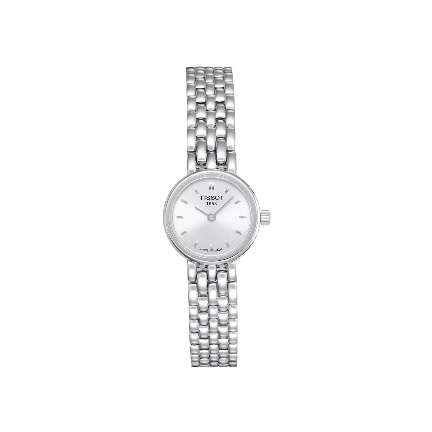 Montre Tissot Lovely Round cadran Argent bracelet Acier T058.009.11.031.00