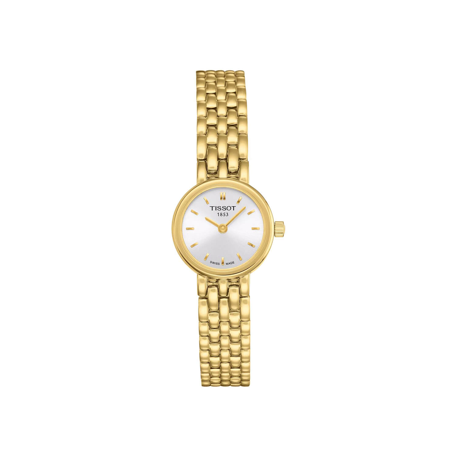 Montre Tissot Lovely Round cadran Argent bracelet Acier/PVD T058.009.33.031.00