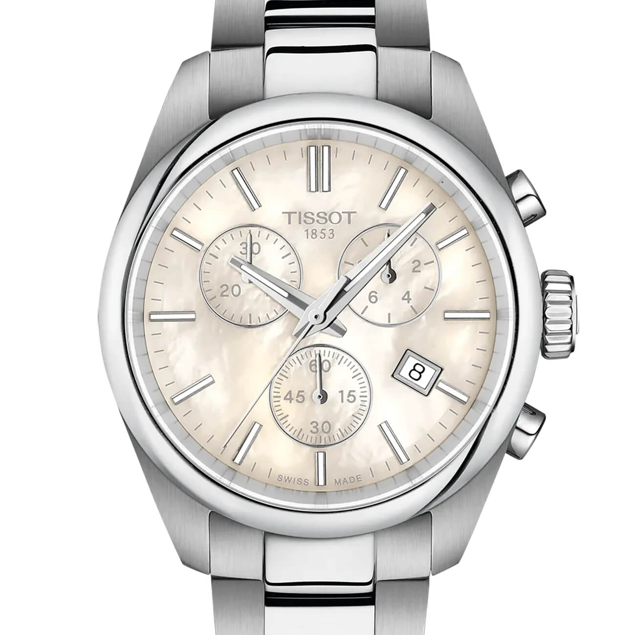 Montre Tissot PR 100 Quartz Chronograph 36mm cadran gris bracelet Acier T150.217.11.111.00