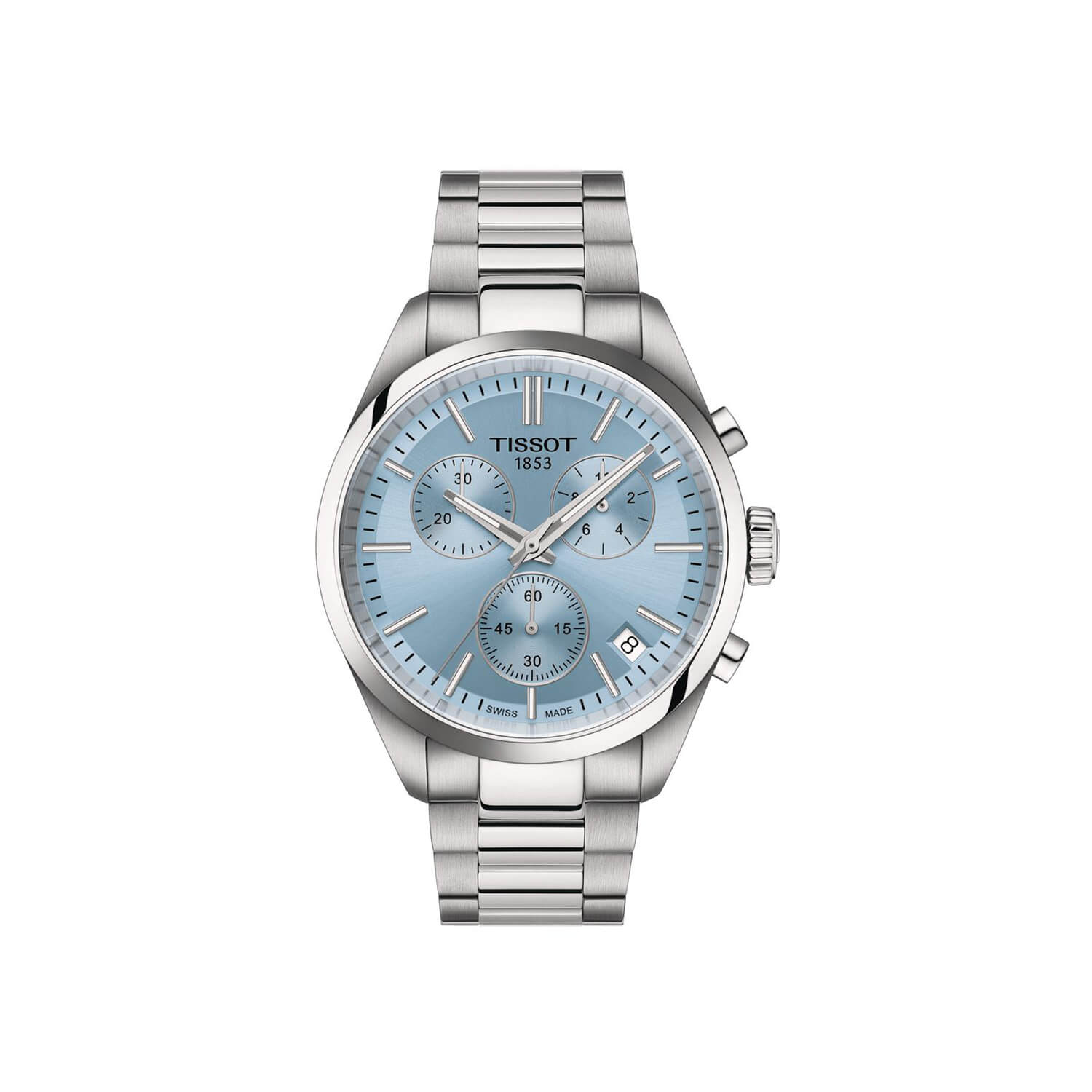 Montre Tissot PR 100 Chronograph 40mm cadran Bleu bracelet Acier T150.417.11.351.00