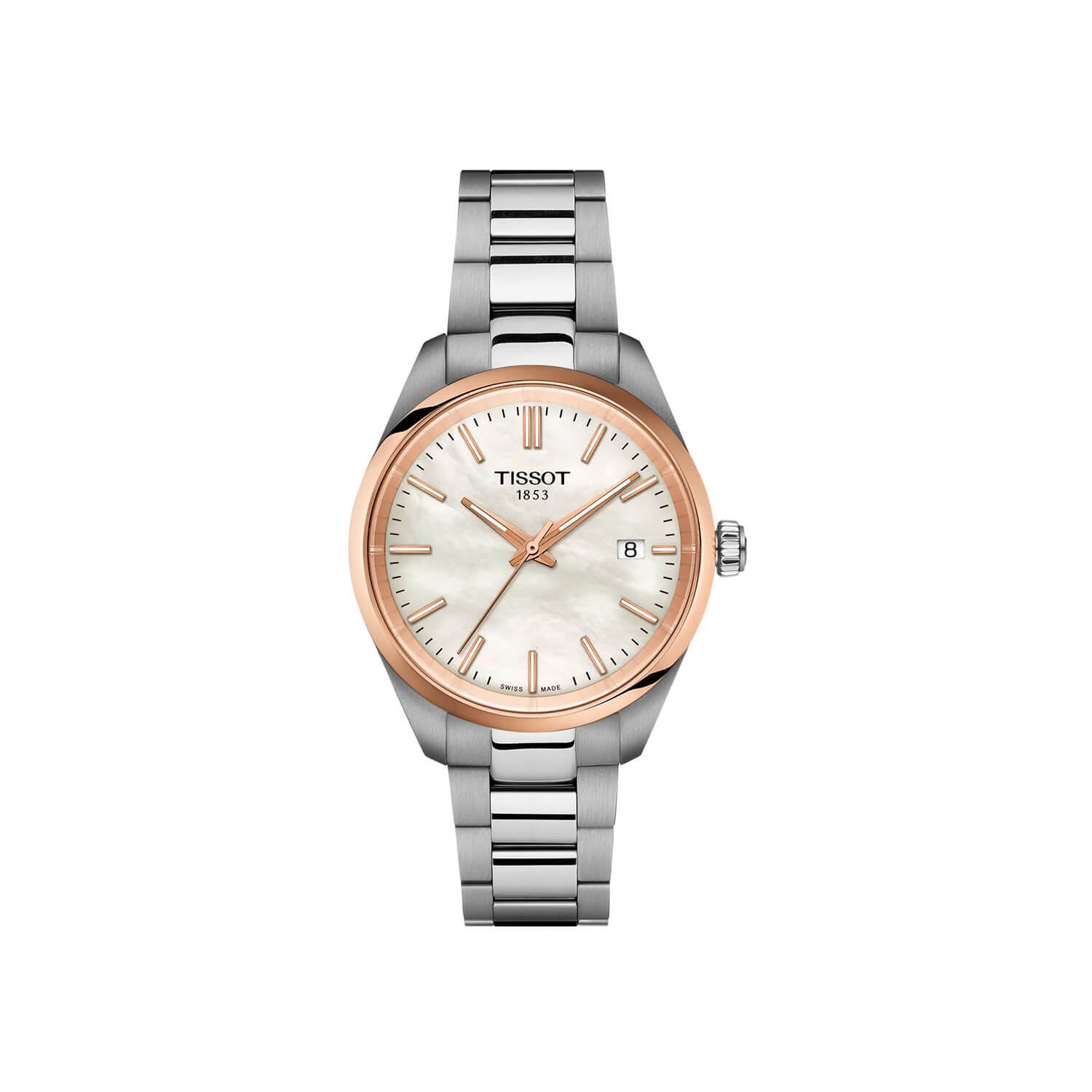 Montre Tissot PR 100 Quartz 34mm cadran gris bracelet Acier T150.210.21.111.00