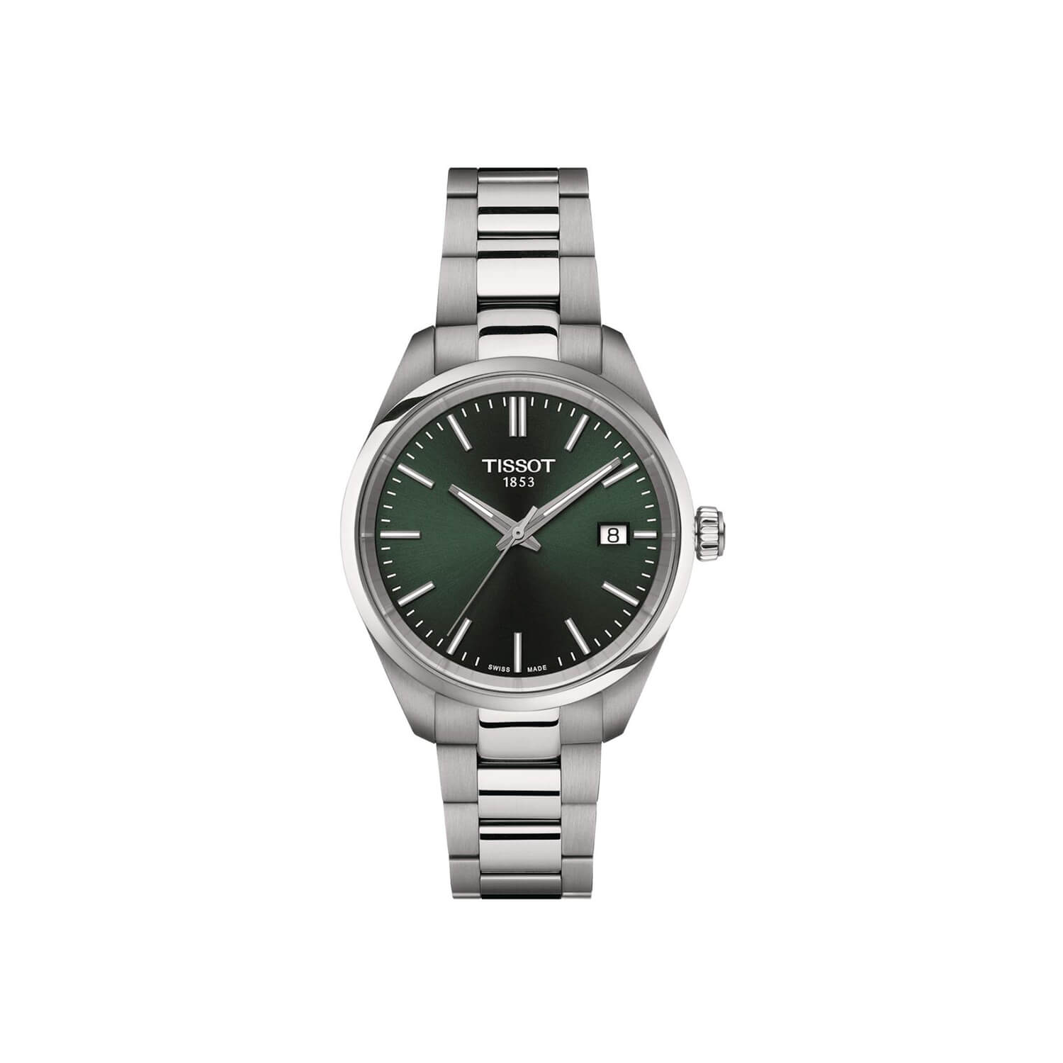 Montre Tissot PR 100 Quartz 34mm cadran Vert bracelet Acier T150.210.11.091.00