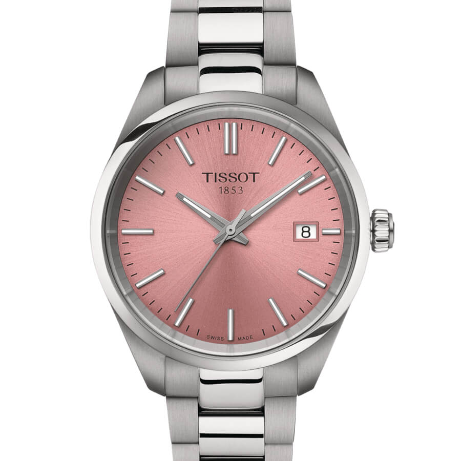 Montre Tissot PR 100 Quartz 34mm cadran Rose bracelet Acier T150.210.11.331.00
