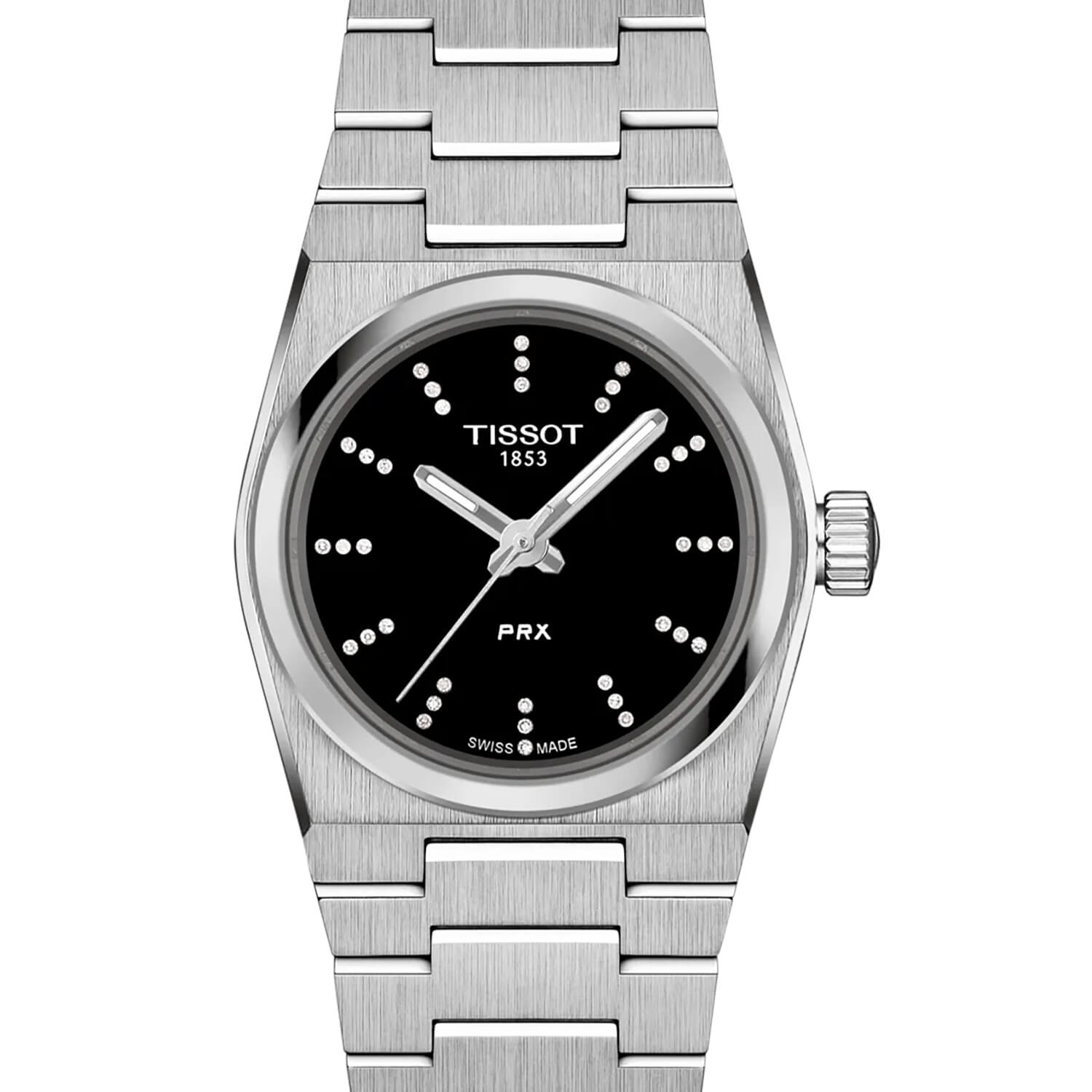 Montre Tissot PRX Quartz 25mm cadran Noir bracelet Acier T137.010.11.056.00