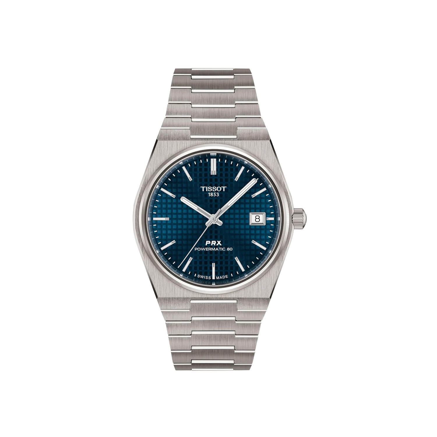 Montre Tissot PRX Titane Powermatic 80 38mm cadran Bleu bracelet Titane T137.807.44.041.00