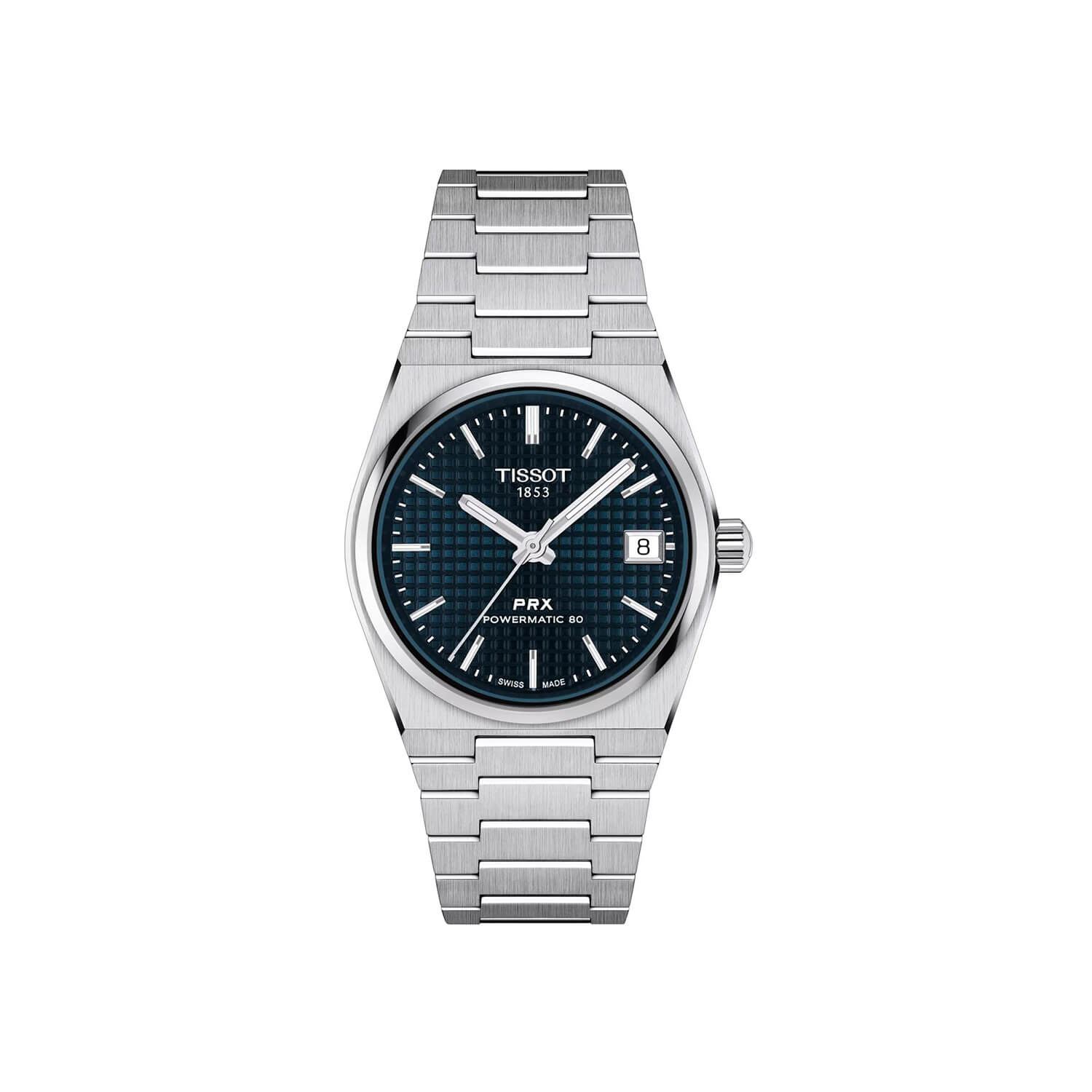 Montre Tissot PRX Powermatic 80 35mm cadran Bleu nuit bracelet Acier T137.207.11.041.00