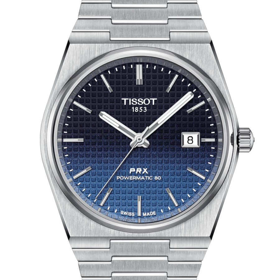 Montre Tissot PRX Powermatic 80 40mm cadran Bleu bracelet Acier T137.407.11.051.01