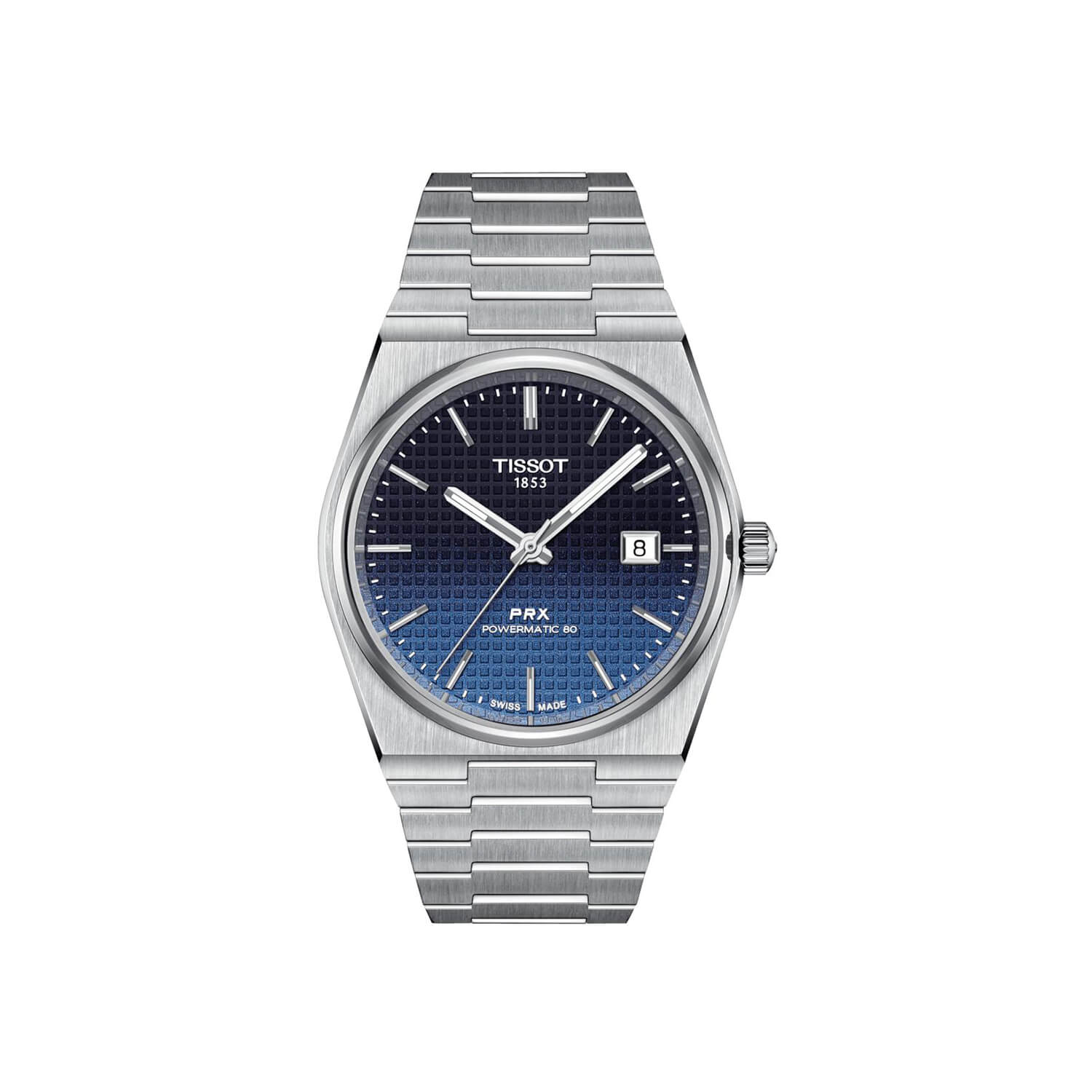 Montre Tissot PRX Powermatic 80 40mm cadran Bleu bracelet Acier T137.407.11.051.01