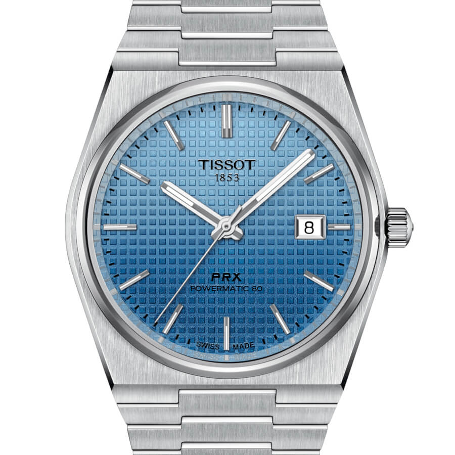 Montre Tissot PRX Powermatic 80 40mm cadran Bleu bracelet Acier T137.407.11.351.01