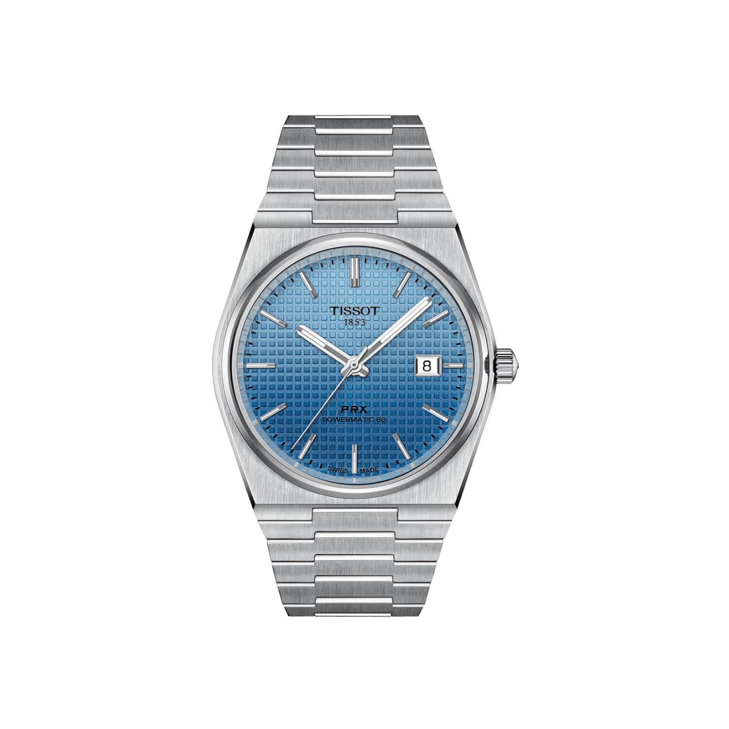 Montre Tissot PRX Powermatic 80 40mm cadran Bleu bracelet Acier T137.407.11.351.01