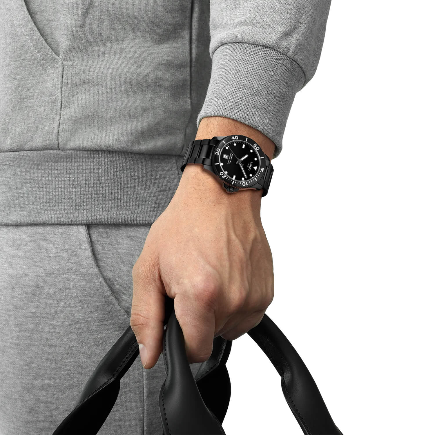 Montre Tissot Seastar 1000 Quartz 40mm cadran Noir bracelet Acier/PVD T120.410.33.051.00
