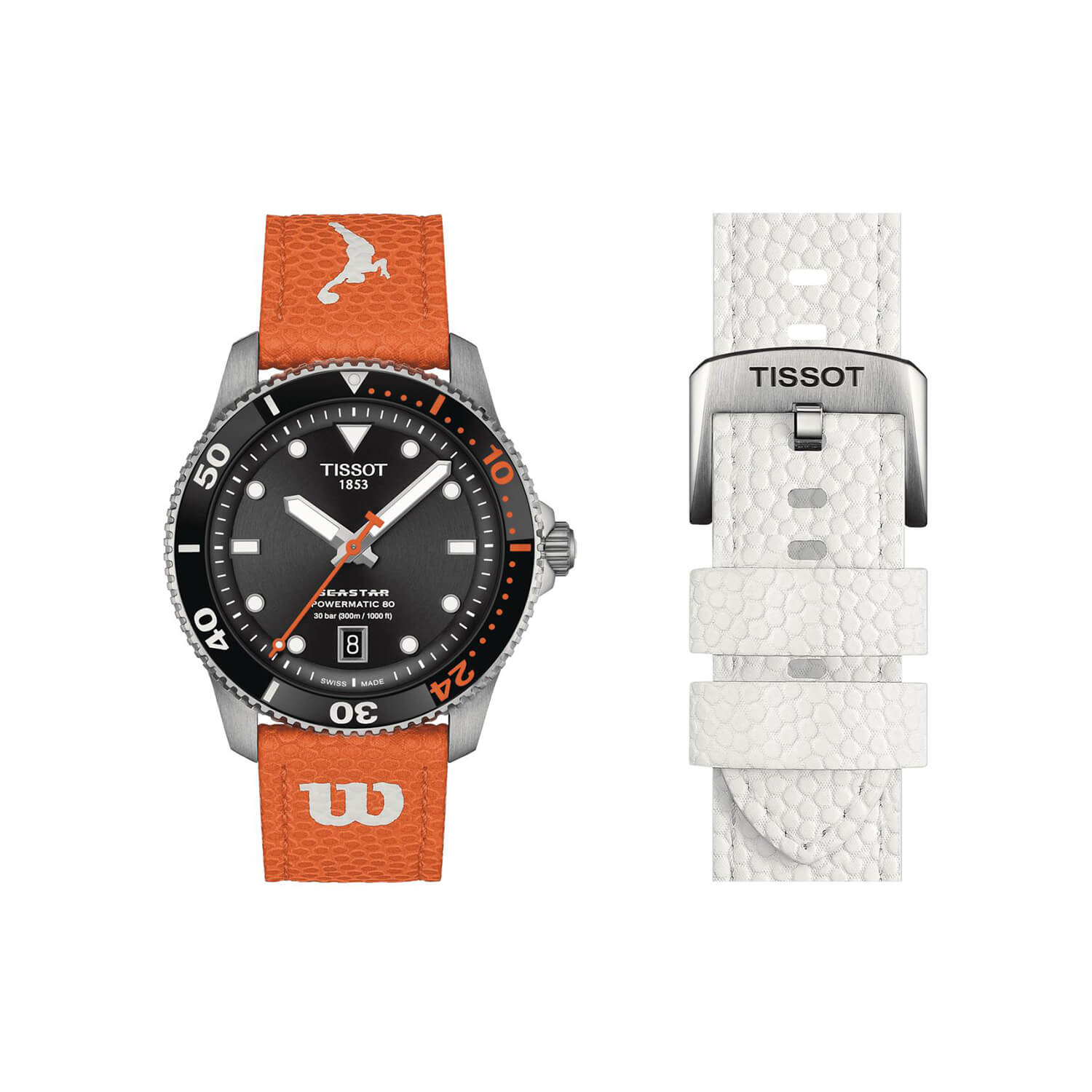 Montre Tissot Seastar Wilson WNBA cadran Noir bracelet Synthétique T120.807.17.051.00