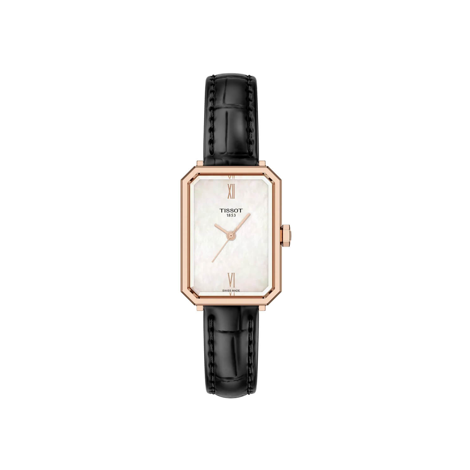 Montre Tissot SRV cadran gris bracelet Cuir façon crocodile T160.110.36.113.00