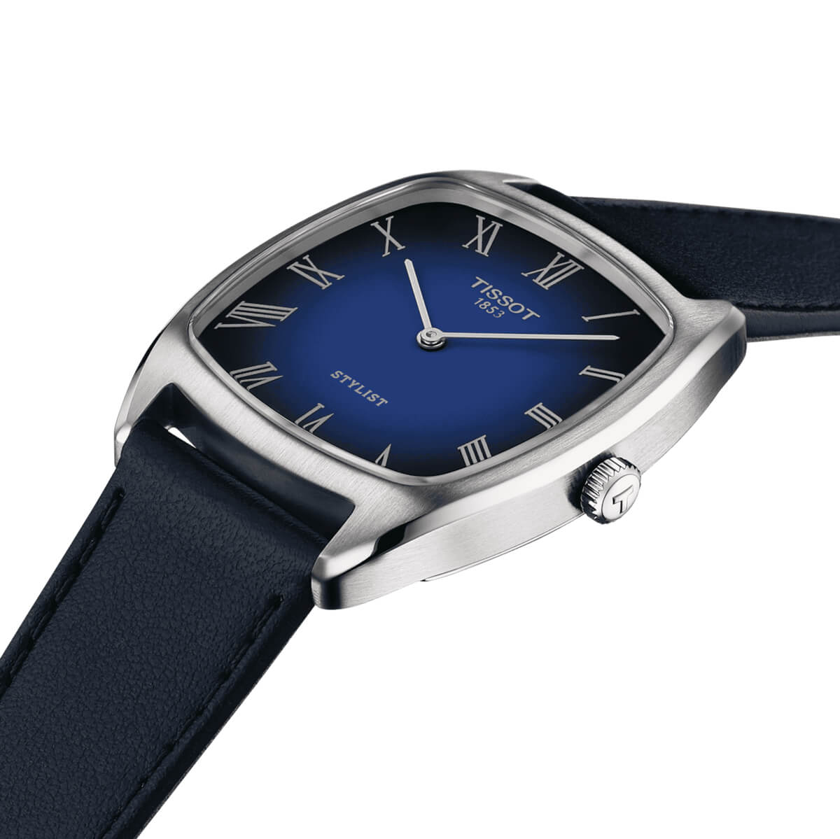 Montre Tissot Stylist cadran Bleu bracelet Cuir T159.909.16.043.00