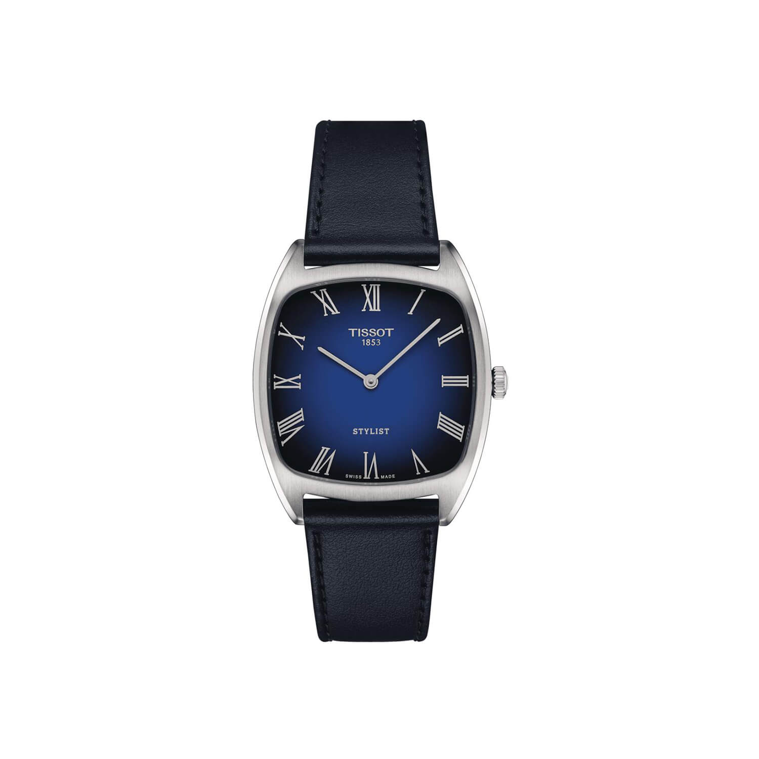 Montre Tissot Stylist cadran Bleu bracelet Cuir T159.909.16.043.00