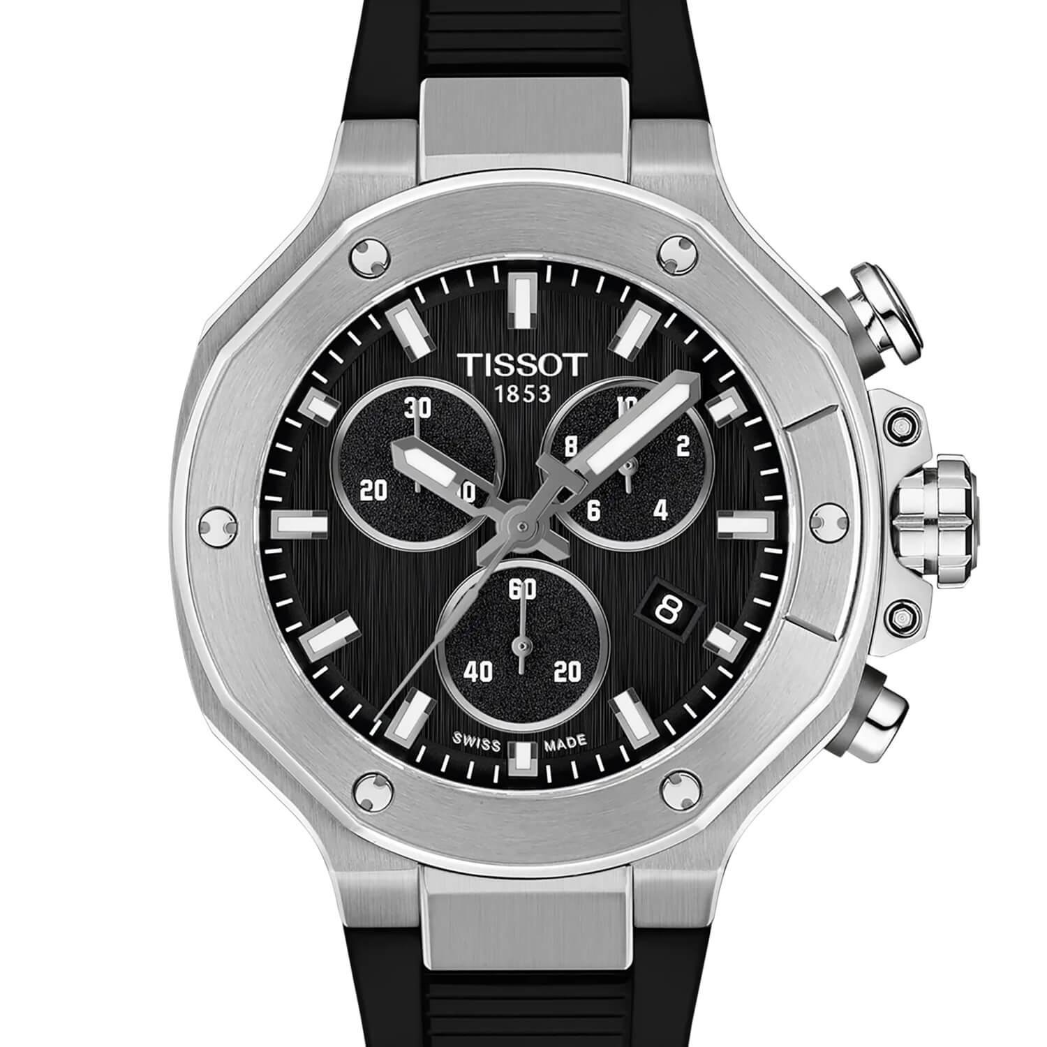 Montre Tissot T-Race Quartz Chronograph 38mm cadran Noir bracelet Synthétique T141.817.17.051.00