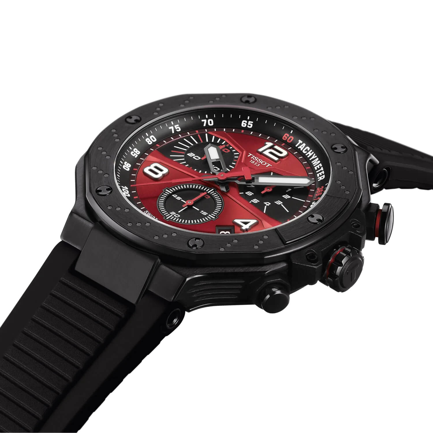 Montre Tissot T-Race MotoGP Chronographe Quartz 2026 Édition Limitée cadran Rouge bracelet Synthétique T141.417.37.422.00