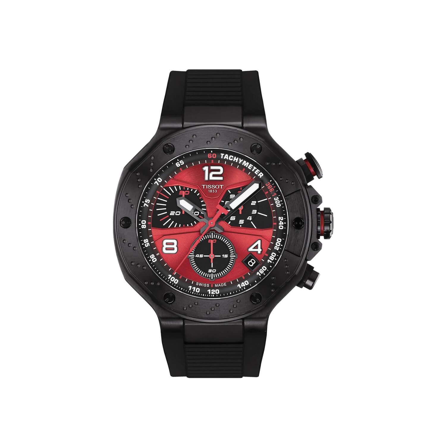 Montre Tissot T-Race MotoGP Chronographe Quartz 2026 Édition Limitée cadran Rouge bracelet Synthétique T141.417.37.422.00