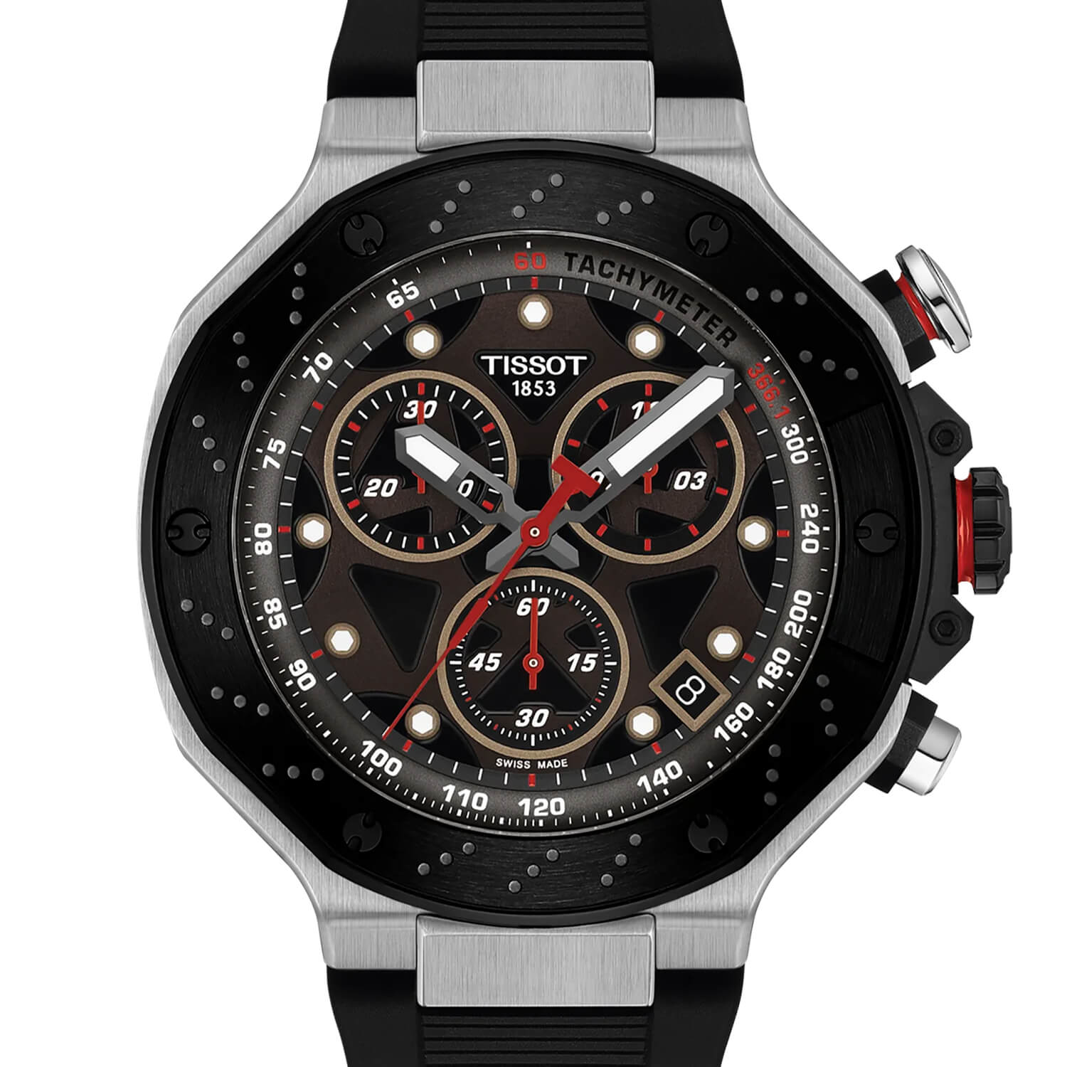 Montre Tissot T-Race MotoGP Quartz Chronograph 2025 Édition Limitée cadran Gris bracelet Silicone T141.417.27.081.00