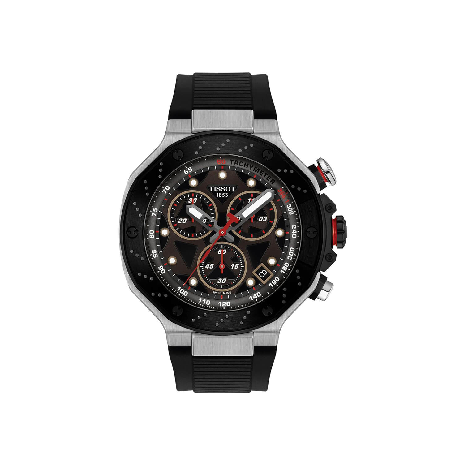 Montre Tissot T-Race MotoGP Quartz Chronograph 2025 Édition Limitée cadran Gris bracelet Silicone T141.417.27.081.00