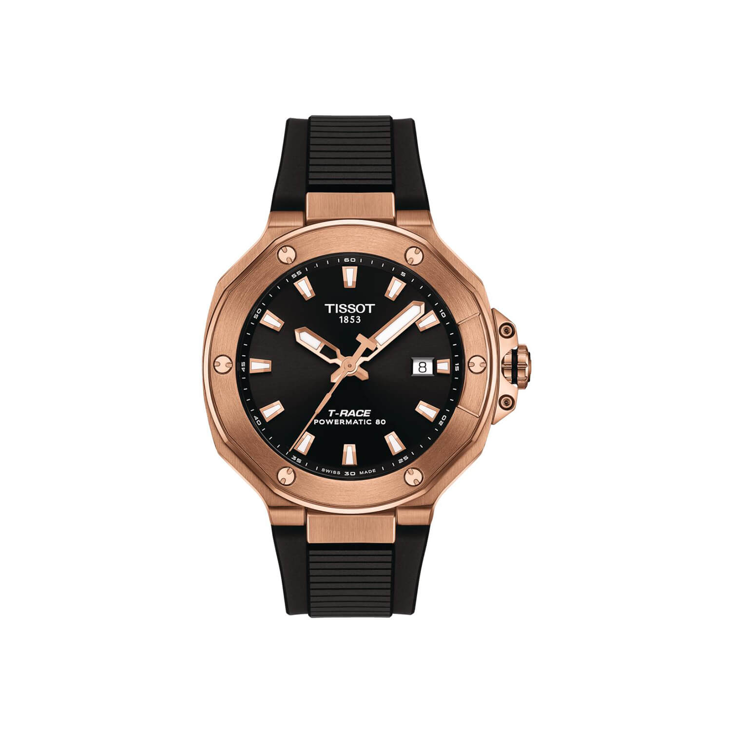Montre Tissot T-Race Powermatic 80 cadran Bleu bracelet Silicone T141.807.37.051.00