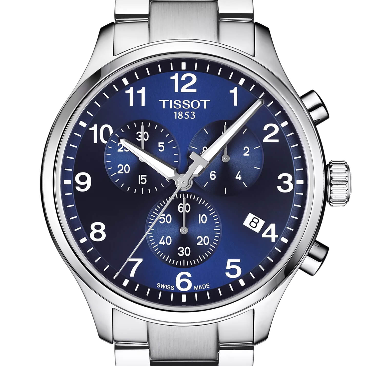 Montre Tissot Chrono XL Classic cadran Bleu bracelet Acier T116.617.11.047.01