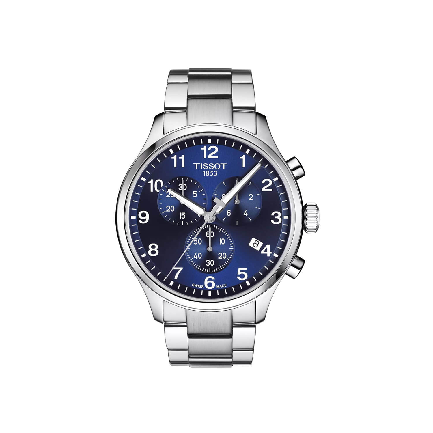 Montre Tissot Chrono XL Classic cadran Bleu bracelet Acier T116.617.11.047.01