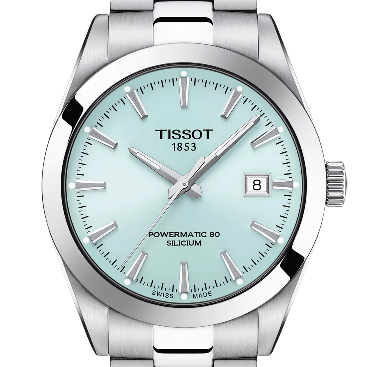 Montre Tissot Gentleman Powermatic 80 Silicium cadran Bleu/Argent bracelet Acier T127.407.11.351.00