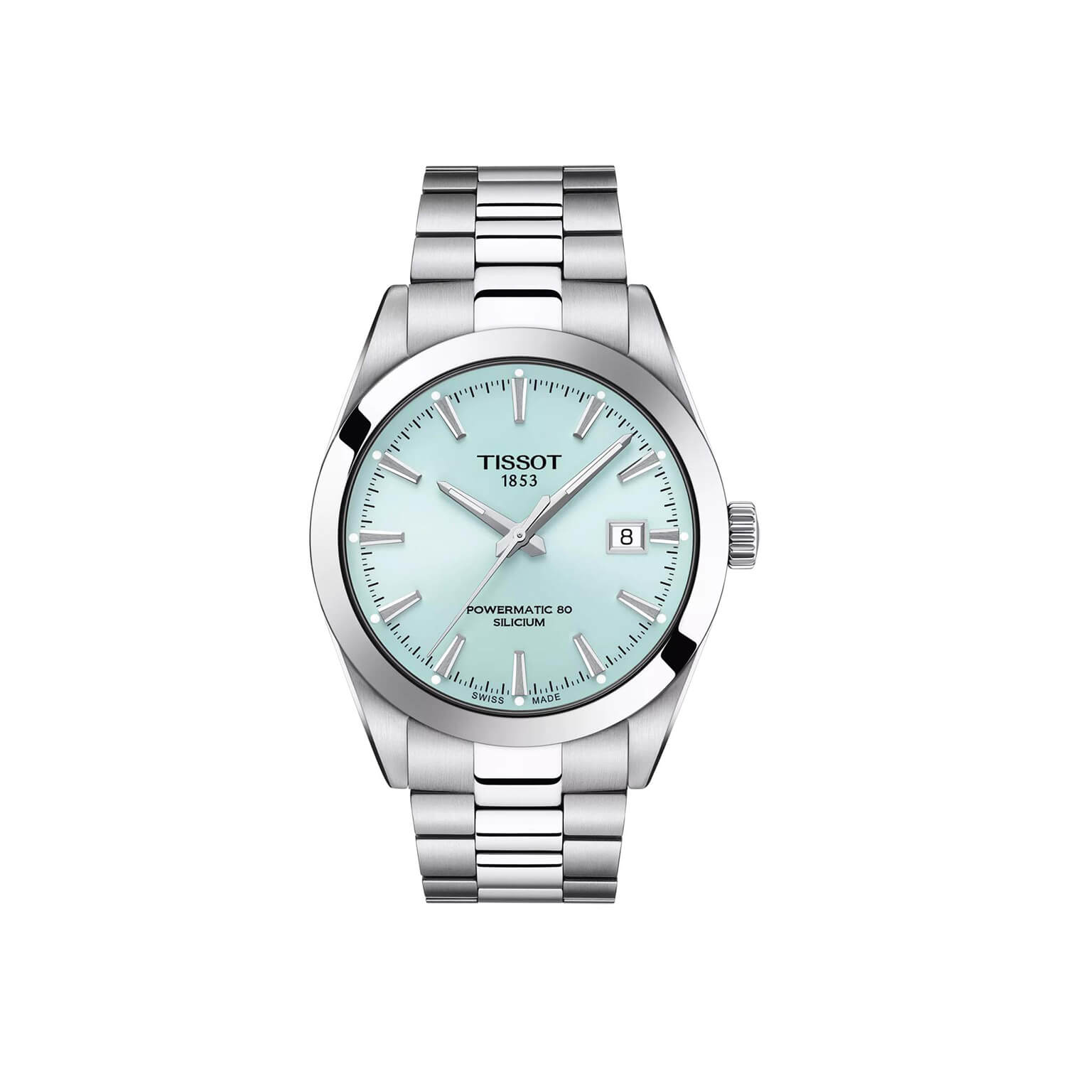 Montre Tissot Gentleman Powermatic 80 Silicium cadran Bleu/Argent bracelet Acier T127.407.11.351.00