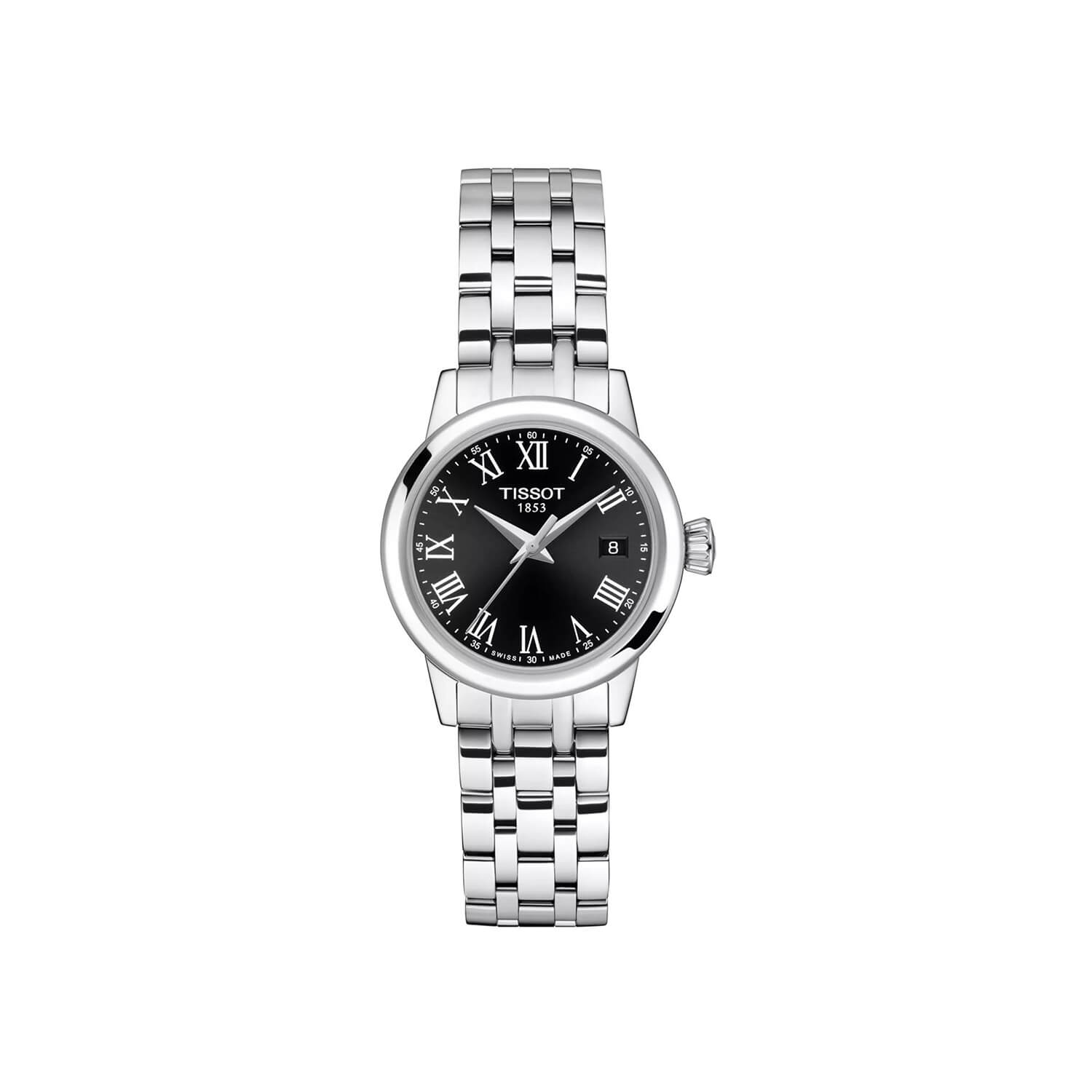 Montre Tissot Classic Dream Lady cadran Noir bracelet Acier T129.210.11.053.00