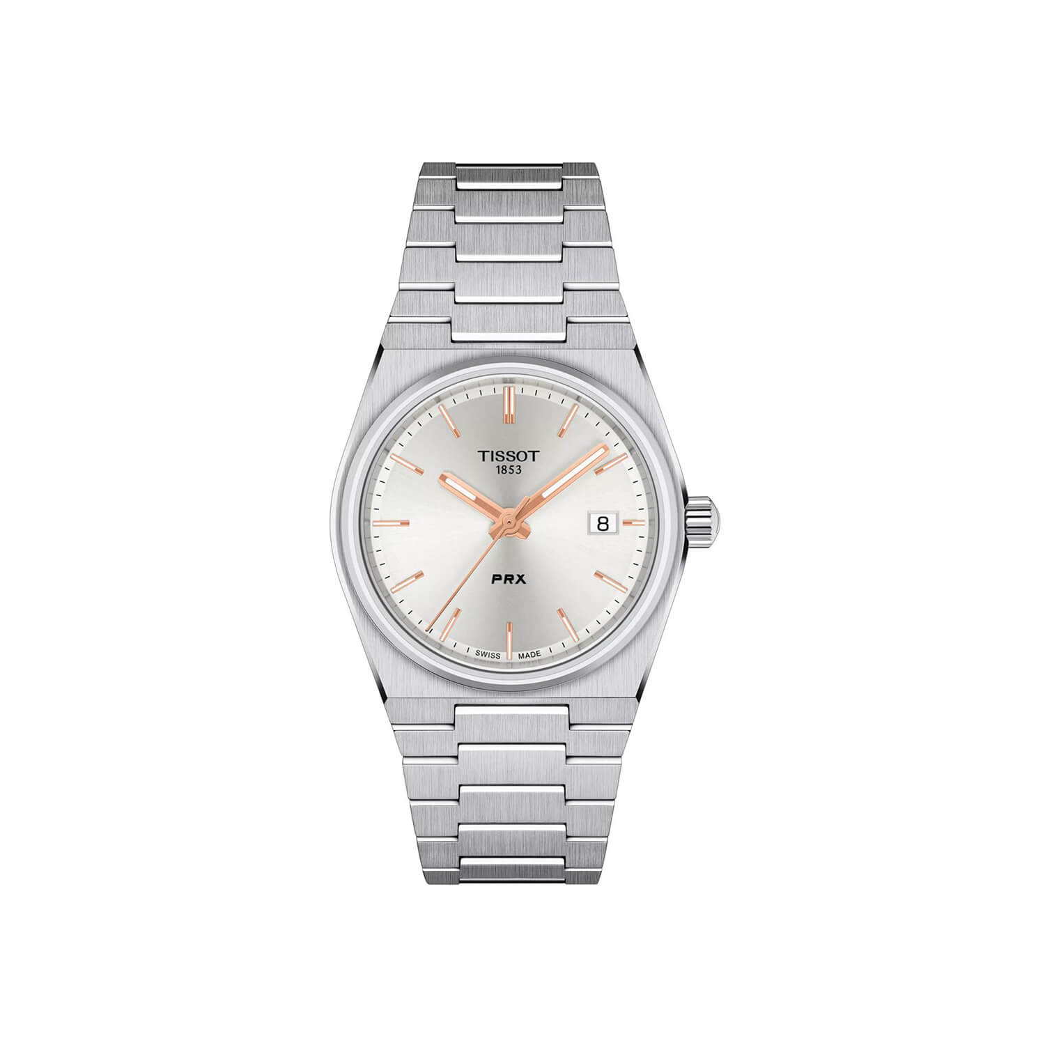 Montre Tissot PRX Quartz 35mm cadran Argent bracelet Acier T137.210.11.031.00
