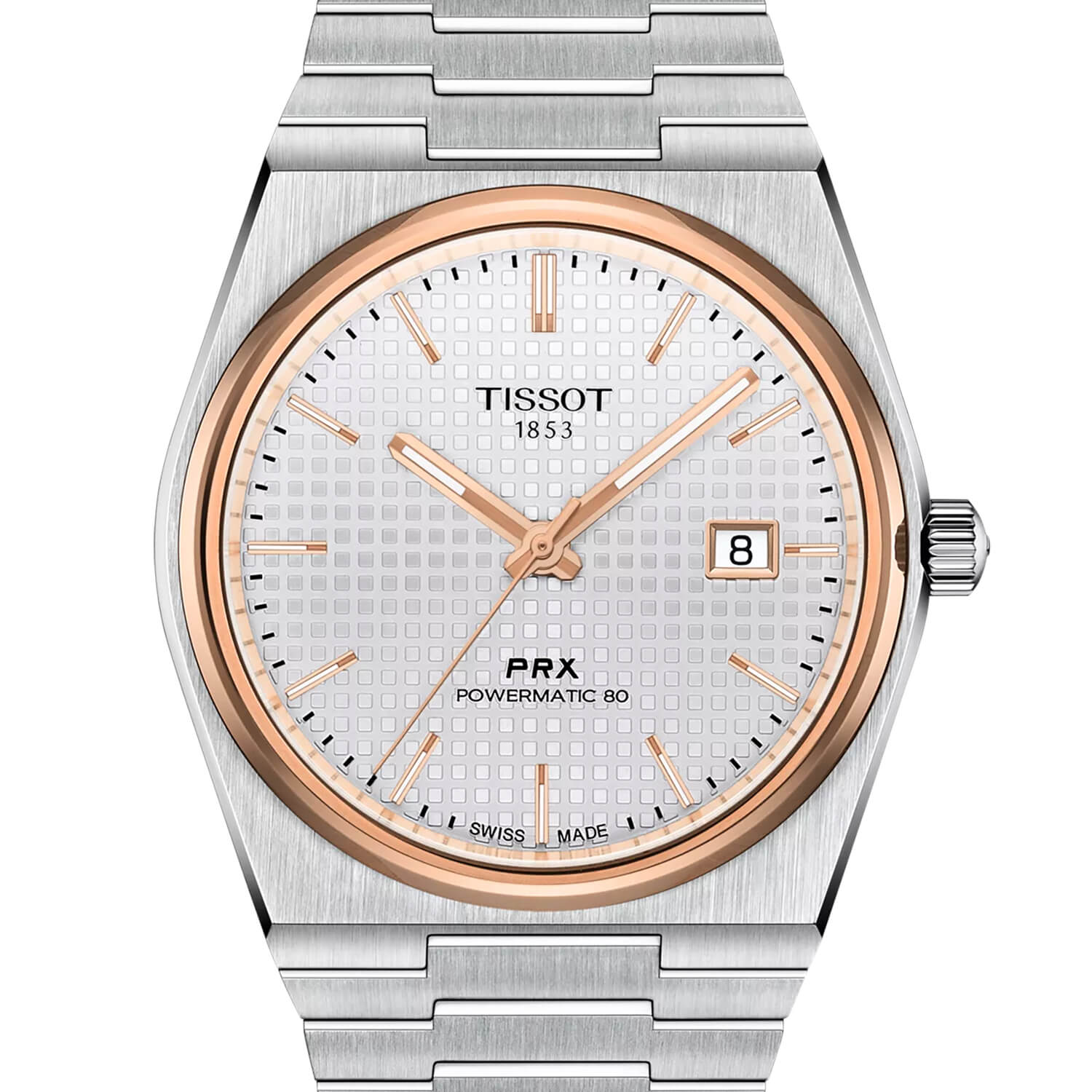 Montre Tissot PRX Powermatic 80 40mm cadran Argent bracelet Acier T137.407.21.031.00