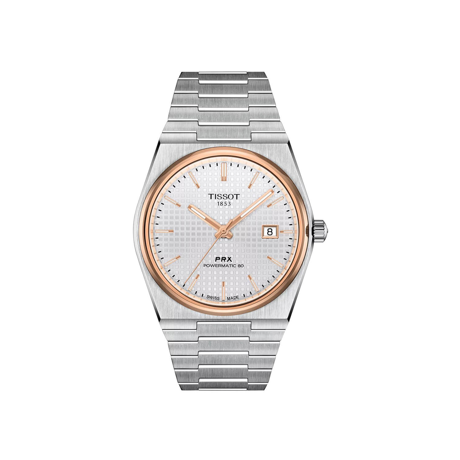Montre Tissot PRX Powermatic 80 40mm cadran Argent bracelet Acier T137.407.21.031.00