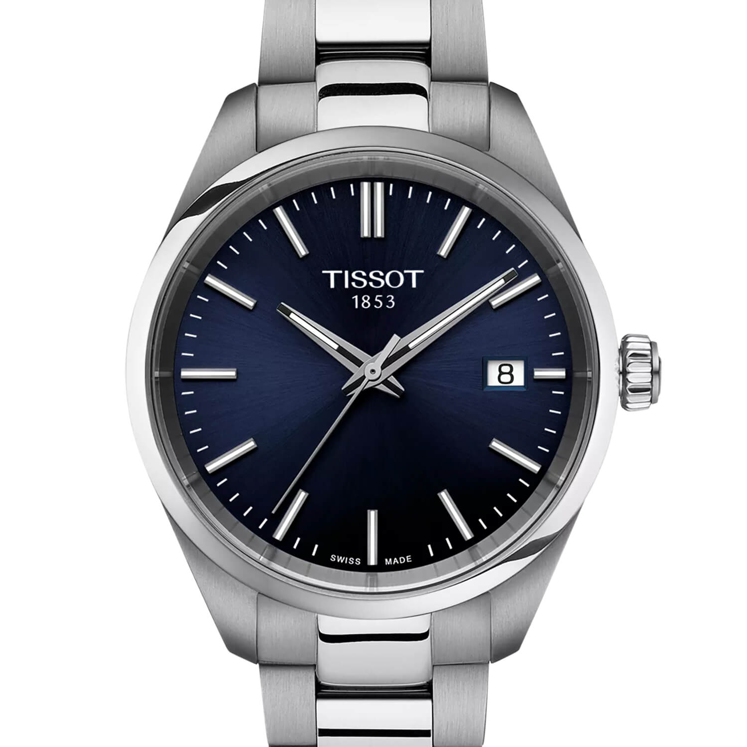 Montre Tissot PR 100 Quartz 34mm cadran Bleu nuit bracelet Acier T150.210.11.041.00
