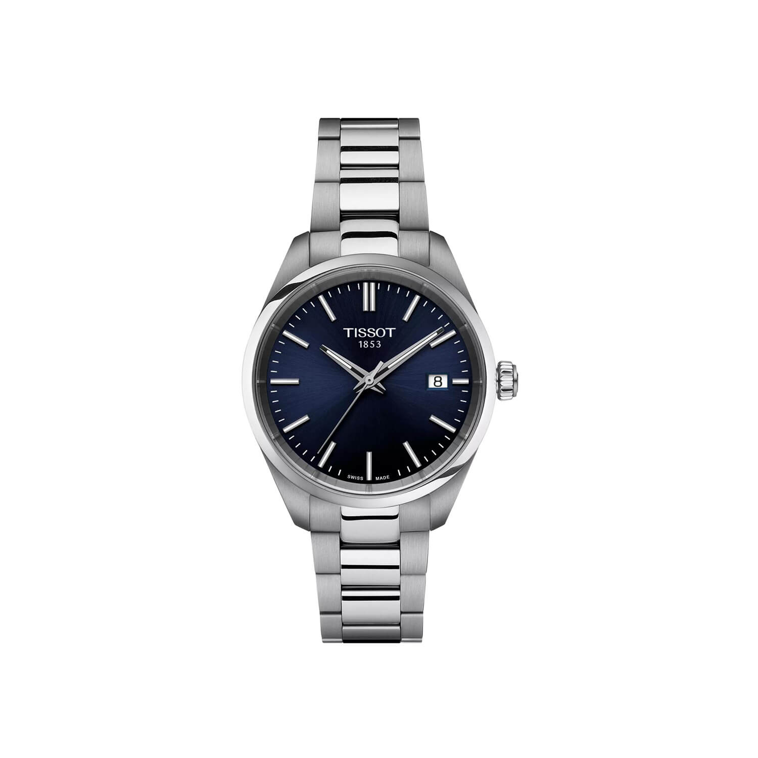 Montre Tissot PR 100 Quartz 34mm cadran Bleu nuit bracelet Acier T150.210.11.041.00