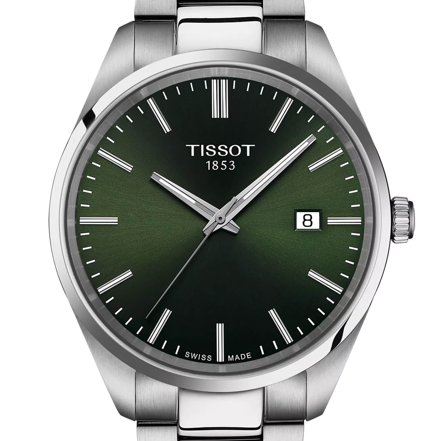 Montre Tissot PR 100 Quartz 40mm cadran Vert bracelet Acier T150.410.11.091.00