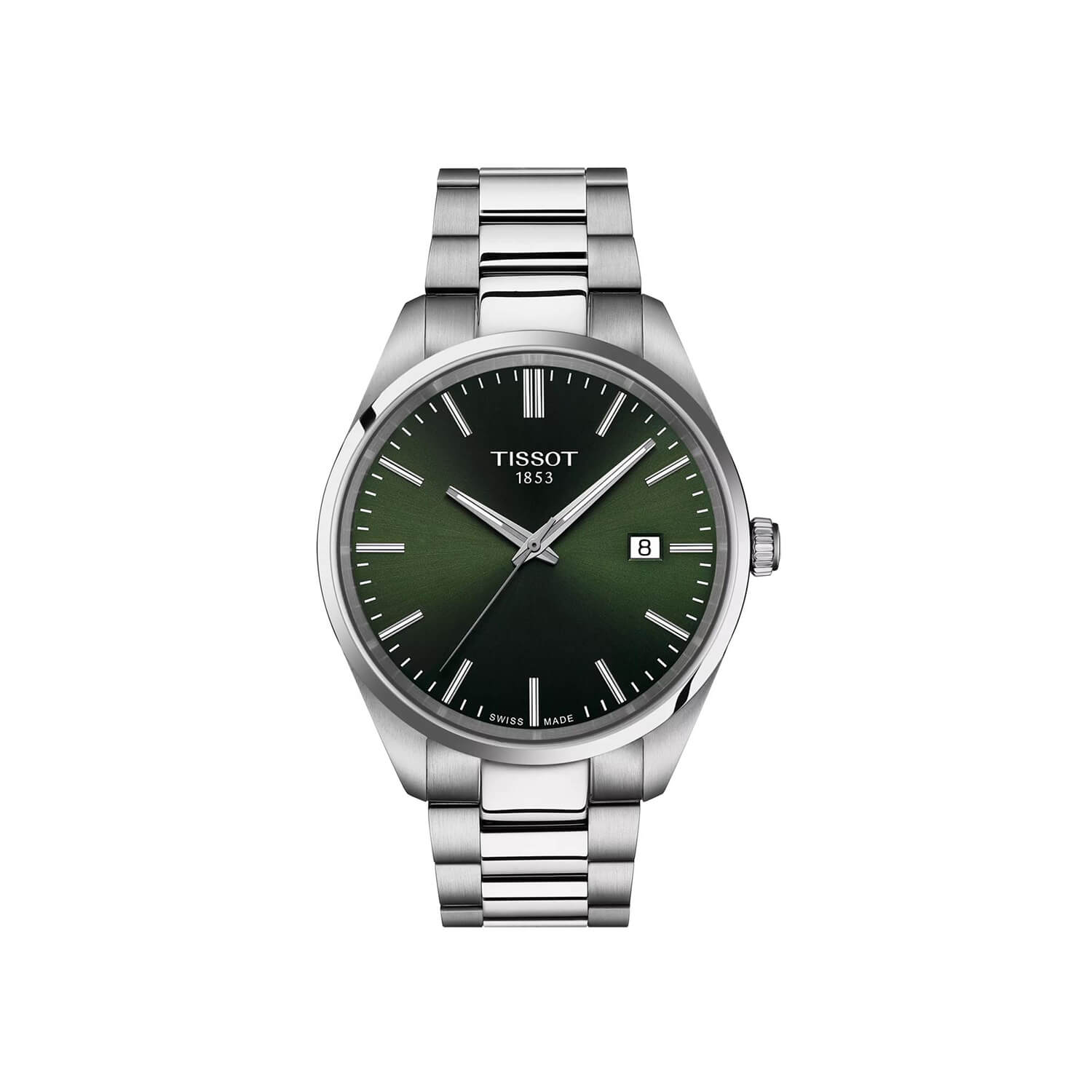 Montre Tissot PR 100 Quartz 40mm cadran Vert bracelet Acier T150.410.11.091.00