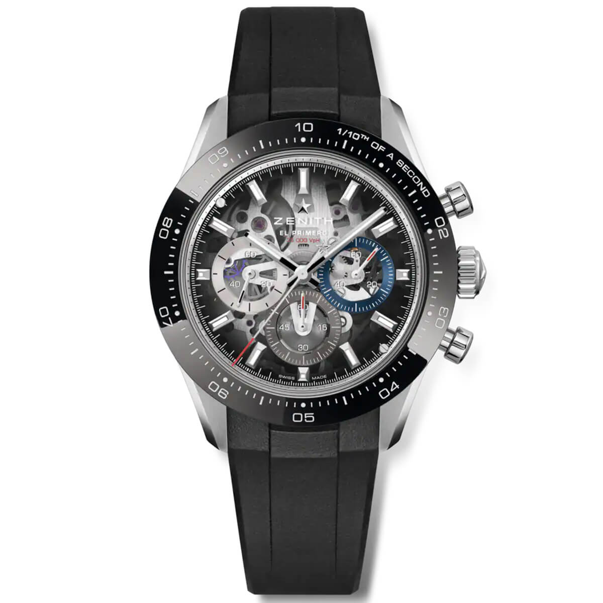 Montre ZENITH Chronomaster Sport Skeleton bracelet Acier/Caoutchouc 03.3130.3600/01.M3130